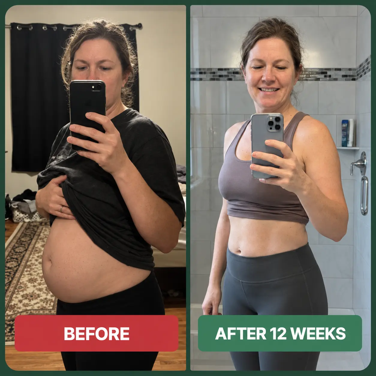 Wellaray Slim Coffee Booster Daniela before and after 12 weeks