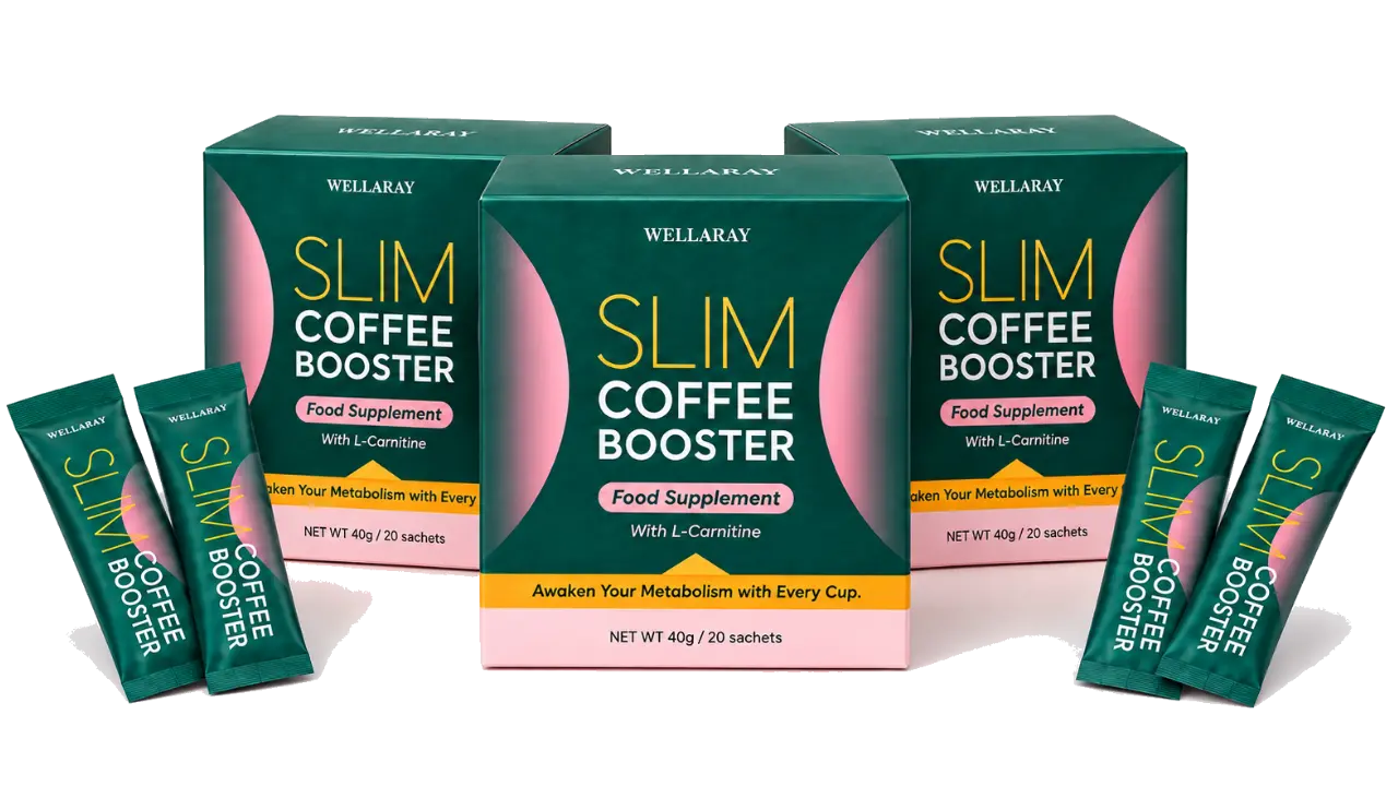 Wellaray Slim Coffee Booster complete seven-ingredient formula